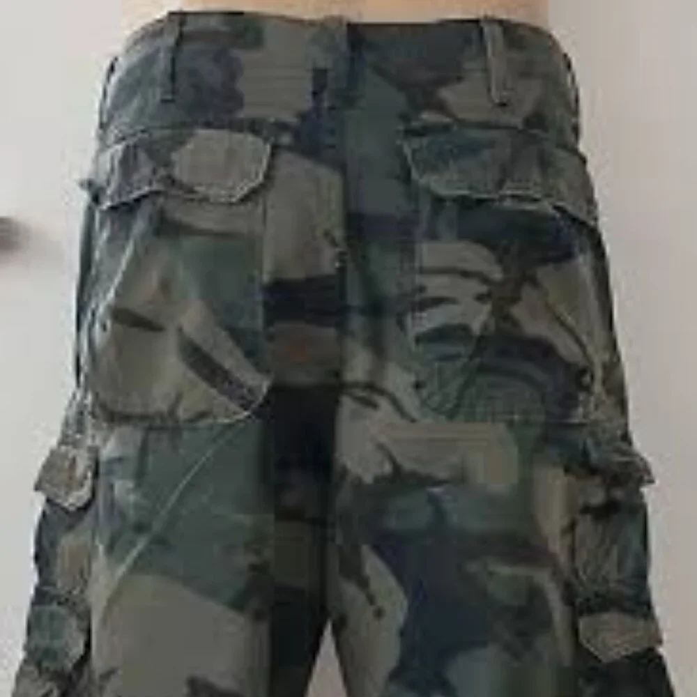 SHEIN Green Camouflage Cargo Shorts